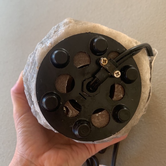 Himalayan NATURAL GREY SALT LAMP 9” Tall; Dimmer Switch; By Himalayan Shop - Picture 9 of 12